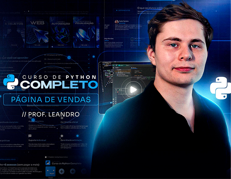 Projeto 009 — Página de Vendas Curso Python Prof. Leandro